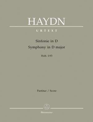 Haydn, FJ: Symphony No. 93 in D (Hob.I:93) (Urtext)