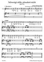 Bach, JS: Cantata No. 211: Schweigt stille, plaudert nicht (BWV 211) (Urtext). (Coffee Cantata) Product Image