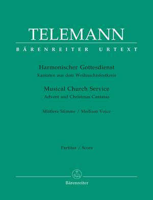 Telemann: Harmonischer Gottesdienst - Advent and Christmas Cantatas (Medium Voice)