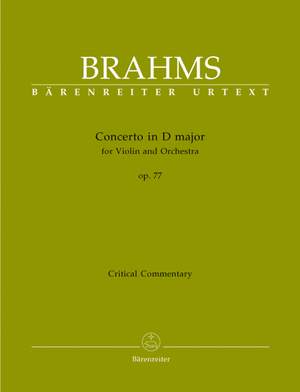 Brahms, J: Concerto for Violin in D, Op.77 (Urtext)