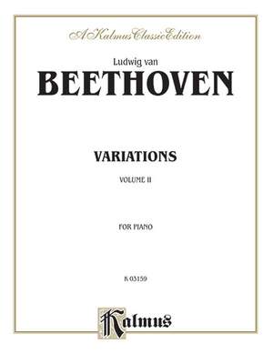 Ludwig van Beethoven: Variations, Volume II