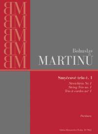 Martinu, B: String Trio No.1 (H.136) (1923/24)