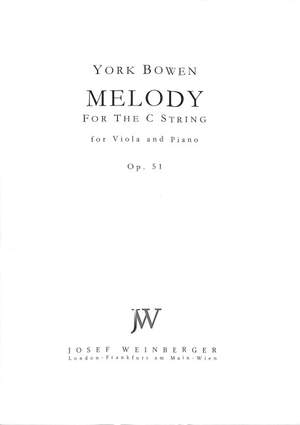 Bowen, York: Melody for the C String (Viola,Pn)