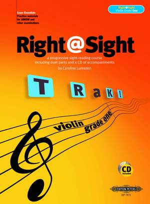 Lumsden, C: Right@Sight for Violin, Grade 1 (includes duet parts and a CD of accompaniments)