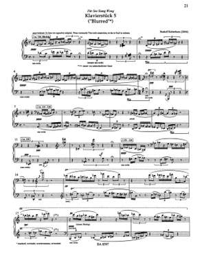 Kelterborn, R: Klavierstuecke (Piano Pieces) 1-6 (2001-2004)