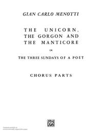 Gian Carlo Menotti: The Unicorn, the Gorgon and the Manticore (Three Sundays of a Poet)