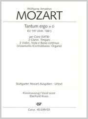 Mozart: Tantum ergo in D (KV 197 (186e); D-Dur)