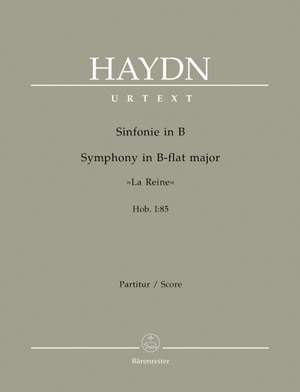 Haydn, FJ: Symphony No. 85 in B-flat (La Reine) (Hob.I:85) (Urtext)