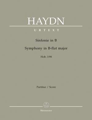 Haydn, FJ: Symphony No. 98 in B-flat (Hob.I:98) (Urtext)