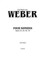 Carl Maria Von Weber: Four Piano Sonatas, Op. 24, 39, 49, 70 Product Image