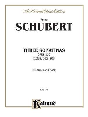 Franz Schubert: Three Sonatas, Op. 137