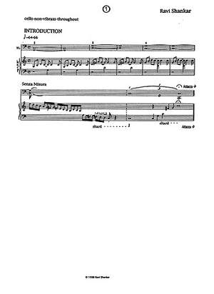 Ravi Shankar: Sonata No.1 For Cello And Harp
