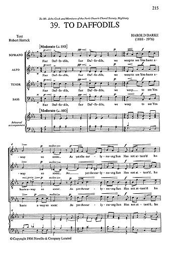 Harold Darke: To Daffodils
