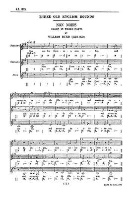Samuel Webbe_William Byrd: Three Old English Rounds