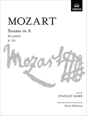 Wolfgang Amadeus Mozart: Sonata In A K.331