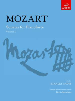 Mozart, Wolfgang Amadeus: Sonatas for Pianoforte, Volume II