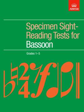 ABRSM Specimen Sight-Reading Tests For Bassoon Grades 1-5