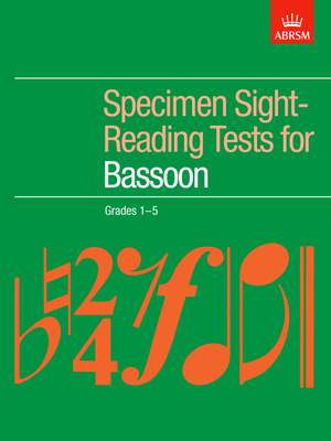 ABRSM Specimen Sight-Reading Tests For Bassoon Grades 1-5
