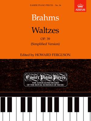 Brahms, Johannes: Waltzes,  Op. 39 (Simplified Version)