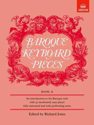 Jones, Richard: Baroque Keyboard Pieces, Book II (moderately easy)