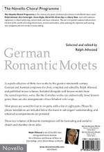 German Romantic Motets - Reger To Wolf Product Image