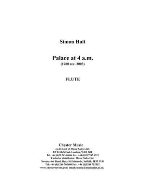 Simon Holt: Palace At 4 a.m. (Parts)