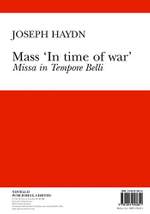 Franz Joseph Haydn: Mass In Time Of War (Vocal Score Ed. Pilkington) Product Image