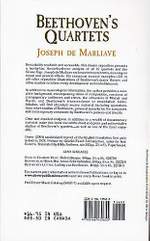 J. de Marliave: Beethoven's Quartets Product Image