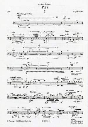 Kaija Saariaho: Pres (Cello Part)