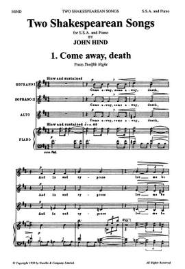 John Hind: Two Shakespearean Songs
