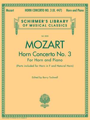 Wolfgang Amadeus Mozart: Horn Concerto No.3