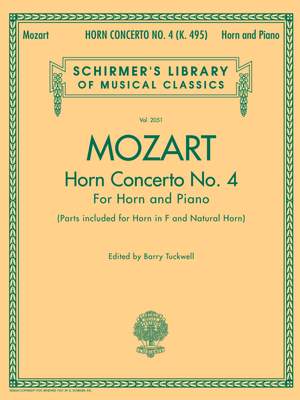 Wolfgang Amadeus Mozart: Horn Concerto No.4