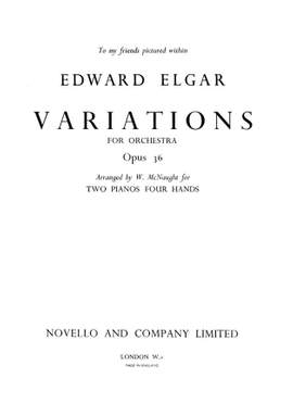 Edward Elgar: Enigma Variations, Op.36 (Two Pianos)