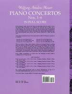Wolfgang Amadeus Mozart: Piano Concertos Nos.1-6 Full Score Product Image
