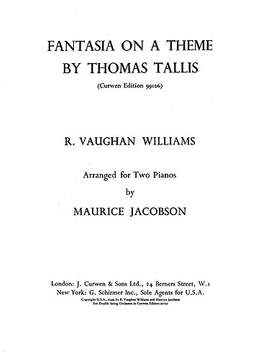Ralph Vaughan Williams: Fantasia On A Theme By Thomas Tallis