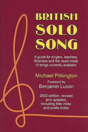 Michael Pilkington: British Solo Song