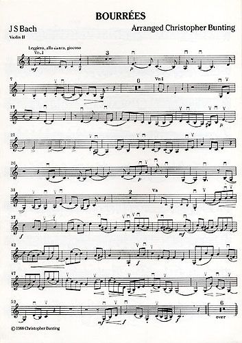 Johann Sebastian Bach: Bourrees