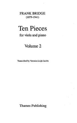 Frank Bridge: 10 Pieces Volume 2 (Nos. 6-10)