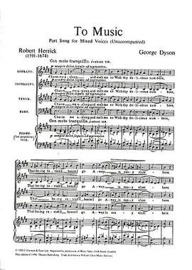 George Dyson: To Music