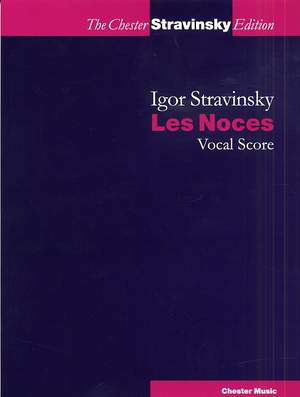 Igor Stravinsky: Les Noces (Russian / French) Vocal Score