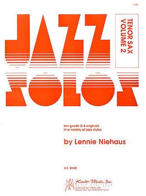 Lennie Niehaus: Jazz Solos for Tenor Sax, Volume 2