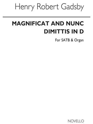 Henry Robert Gadsby: Magnificat And Nunc Dimittis In D (SATB)