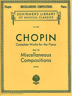 Frédéric Chopin: Miscellaneous Compositions