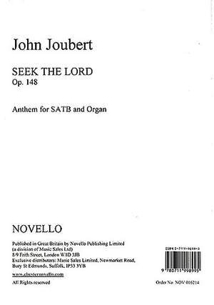 John Joubert: Seek The Lord Op.148