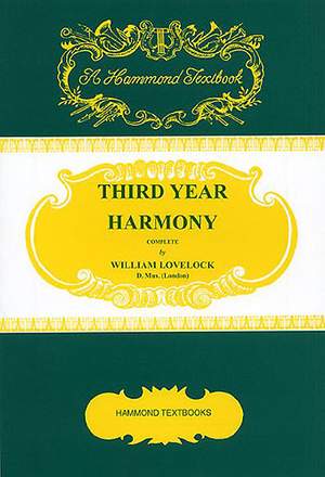 William Lovelock: Third Year Harmony