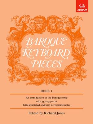 Jones, Richard: Baroque Keyboard Pieces, Book I (easy)