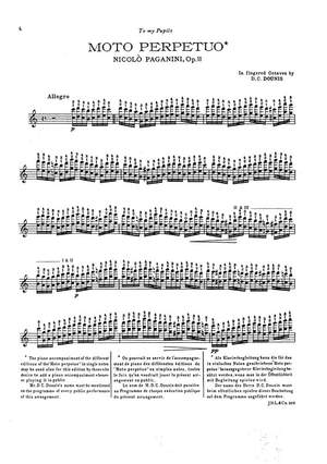 Demetrius Constantine Dounis_Niccolò Paganini: Paganini Moto Perpetuo (Dounis) Vln/Pf