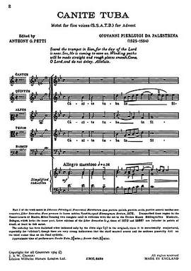 Giovanni Palestrina: Canite Tuba/Rorate Coeli