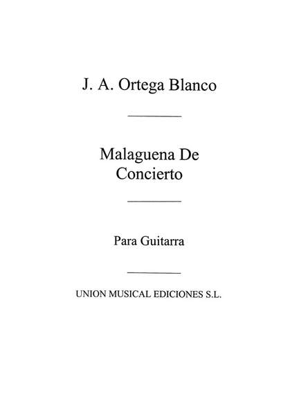 Malaguena De Concierto
