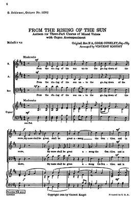 F.A. Gore Ouseley: From The Rising Of The Sun